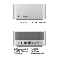 Mac Studio: Apple M5 Max chip with 18-core CPU and 32-core GPU, 512GB SSD