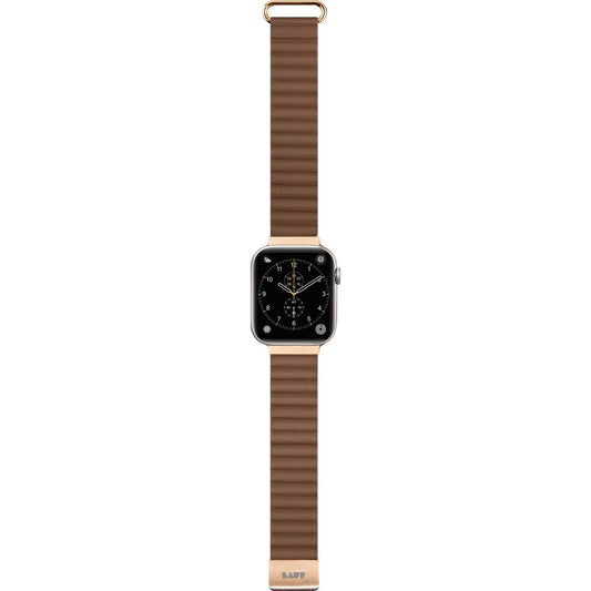 Laut Luxe Watch Strap for Apple Watch 49/45/44/42mm ( Series 4-11/SE 1-3 /Ultra 1-3) - Sepia Brown