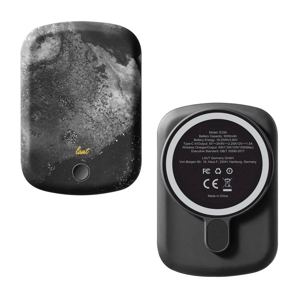 Laut Magsafe Power Bank 5000mAh with USB-C Port - Black Marble