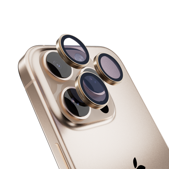 Mageasy iPhone 16 Pro/Pro Max Lenz Sapphire Lens Protector Titanium