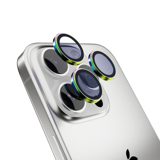 Mageasy iPhone 16 Pro/Pro Max Lenz Sapphire Lens Protector Titanium