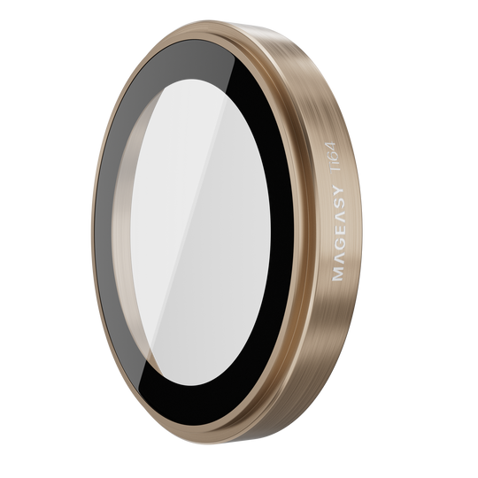 Mageasy iPhone 16 Pro/Pro Max Lenz Sapphire Lens Protector Titanium