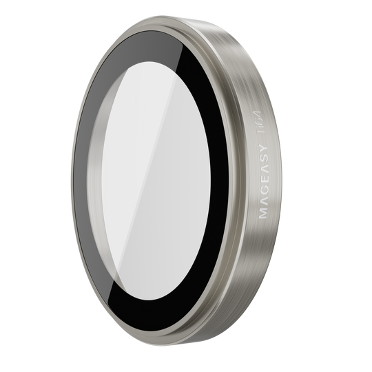 Mageasy iPhone 16 Pro/Pro Max Lenz Sapphire Lens Protector Titanium