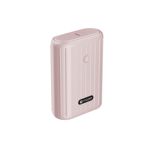 MAZER PowerCHARGE 10000mAh/PD22.5W/QC3.0 Input USB-C/Dual Output-Pink