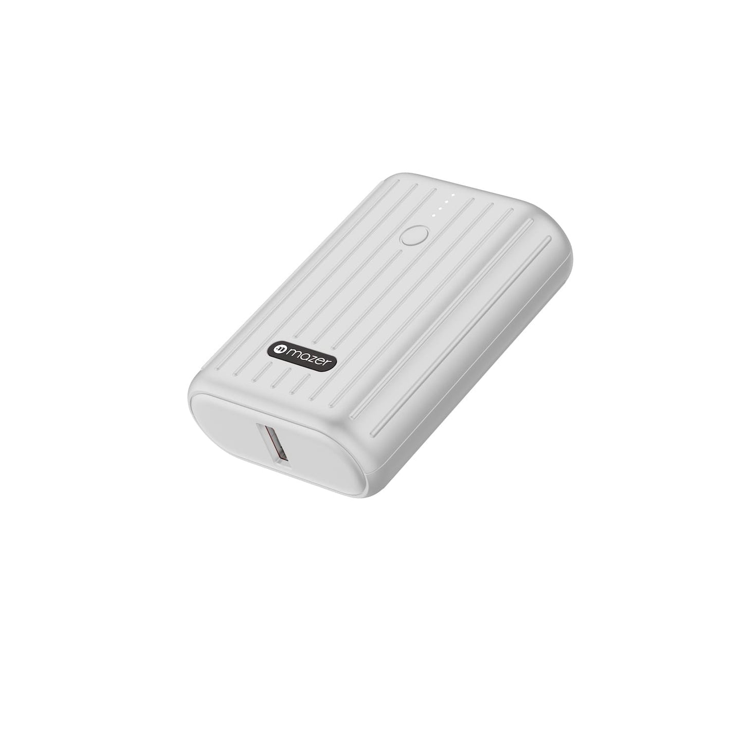 MAZER PowerCHARGE 10000mAh/PD22.5W/QC3.0 Input USB-C/Dual Output-White