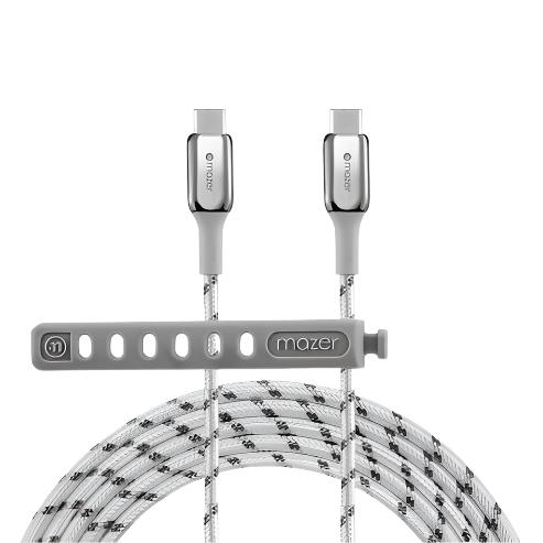 Mazer InfiniteLINK 3 Pro 240W/1.25M USB-C Cable-White