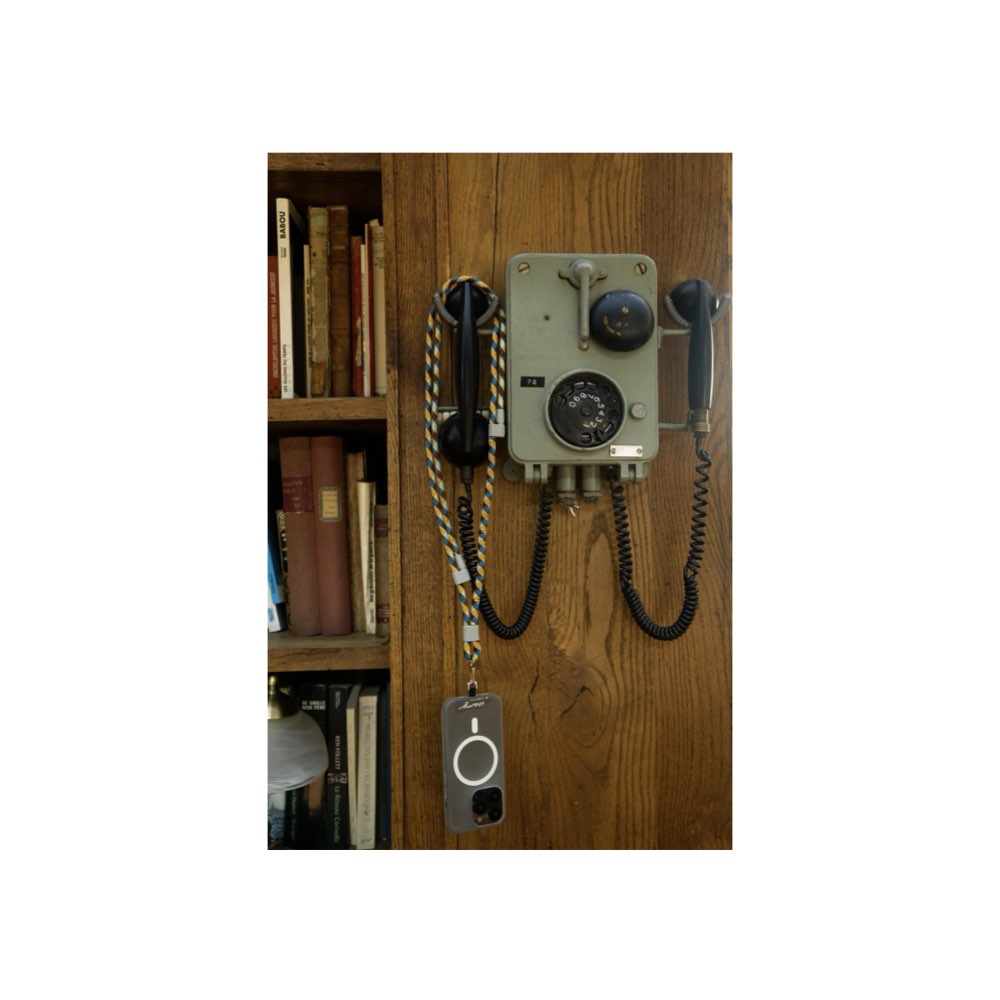 M.Craftsman Charry C to C 2 in 1 Cable + Wrist Phone Strap (Yellow Brown)