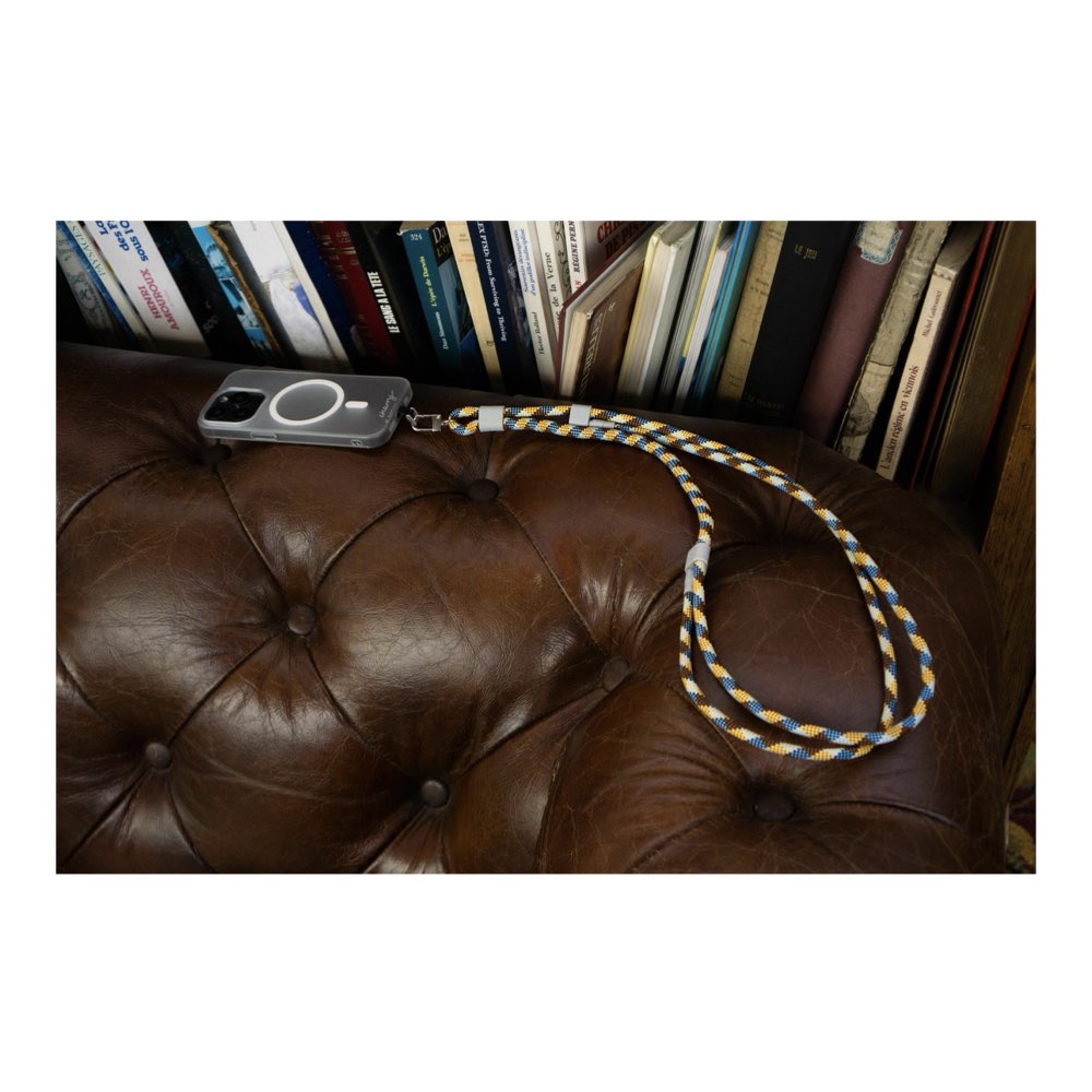 M.Craftsman Charry C to C 2 in 1 Cable + Wrist Phone Strap (Yellow Brown)