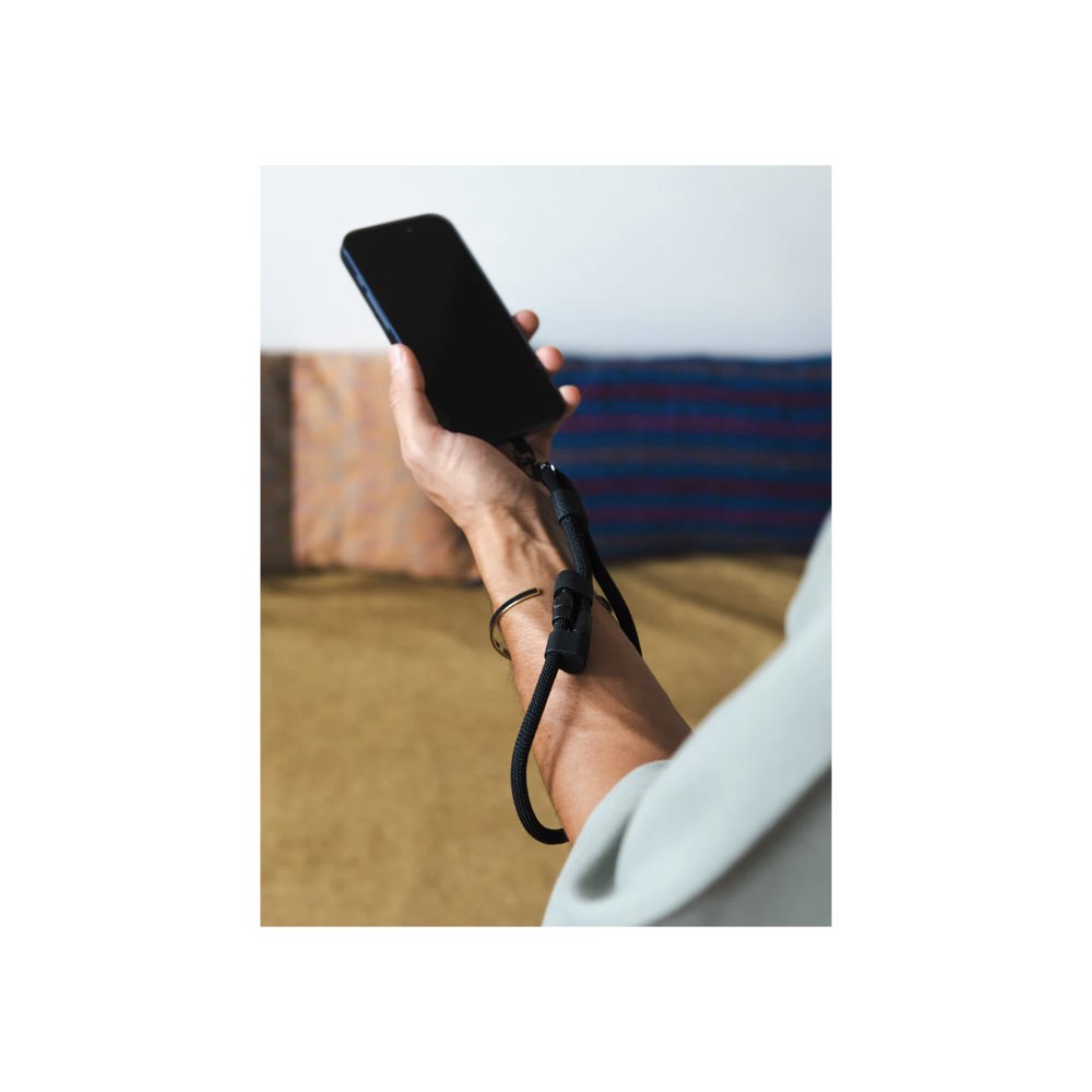 M.Craftsman Charry C to C 2 in 1 Cable + Wrist Phone Strap (Black)