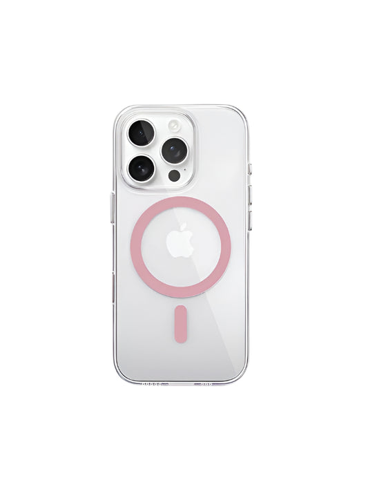 M.Craftsman Magsafe Casing with Camera Control Button for iPhone 16 Pro - Clear/Pink