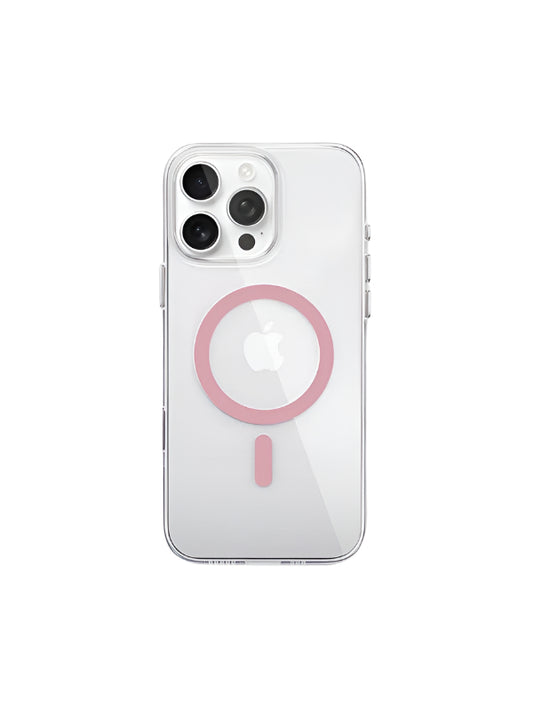 M.Craftsman Magsafe Casing with Camera Control Button for iPhone 16 Pro Max - Clear/Pink