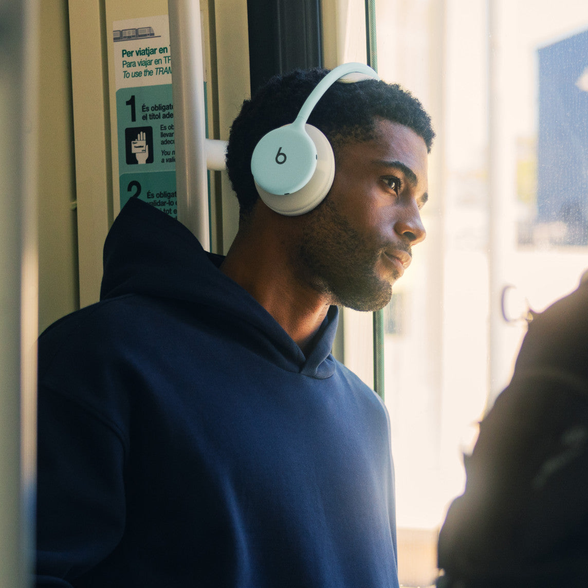Beats 360 Over‑Ear Headphones – Sky with Sky Performance Knit Cushions