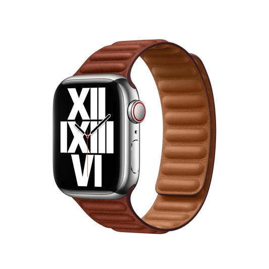 41mm Umber Leather Link - S/M