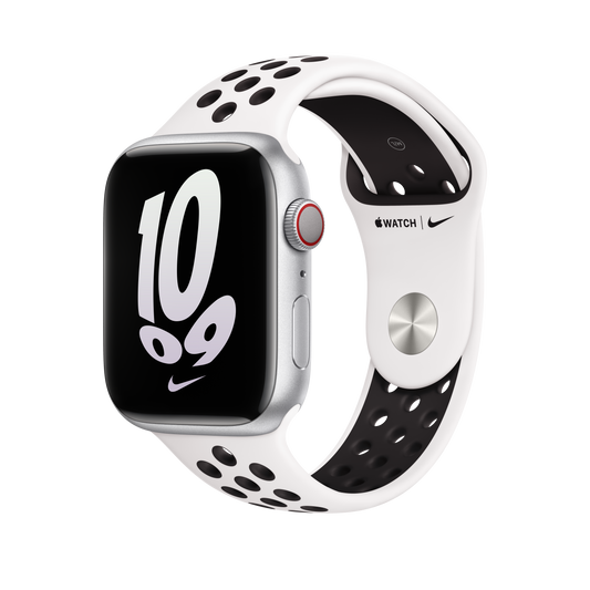 45mm Summit White/Black Nike Sport Band