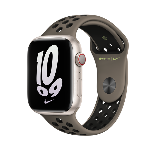 45mm Olive Grey/Black Nike Sport Band