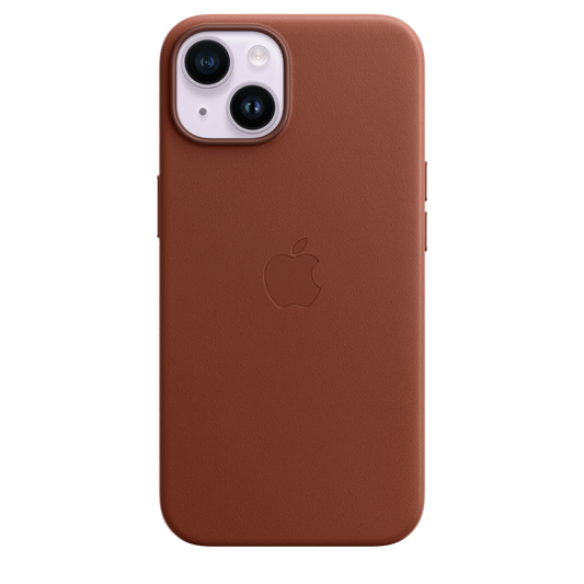 iPhone 14 Leather Case with MagSafe - Umber