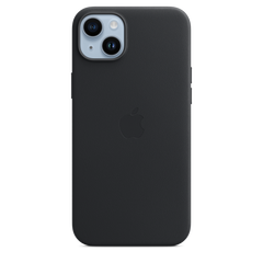iPhone 14 Plus Leather Case with MagSafe - Midnight