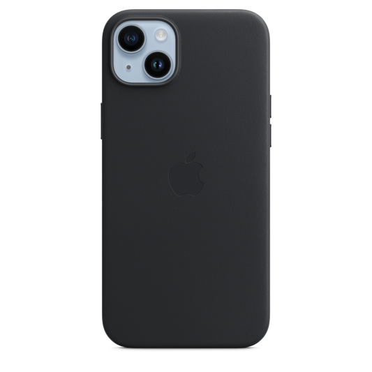 iPhone 14 Plus Leather Case with MagSafe - Midnight