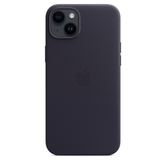 iPhone 14 Plus Leather Case with MagSafe - Midnight