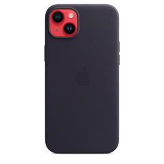 iPhone 14 Plus Leather Case with MagSafe - Midnight