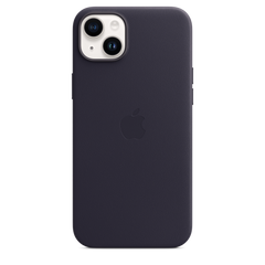 iPhone 14 Plus Leather Case with MagSafe - Midnight