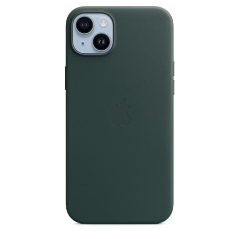 iPhone 14 Plus Leather Case with MagSafe - Forest Green
