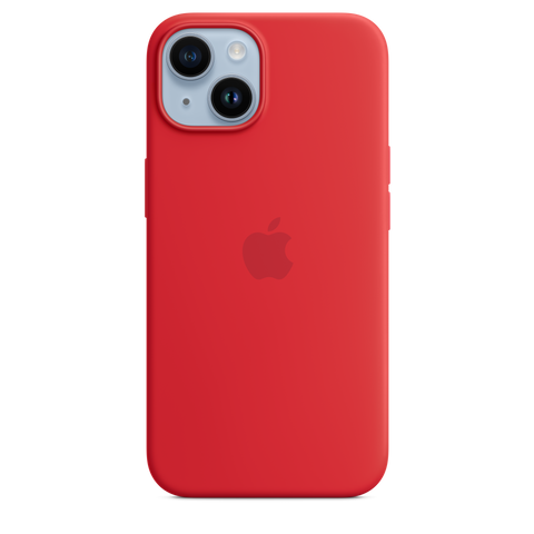 iPhone 14 Silicone Case with MagSafe - (PRODUCT)RED
