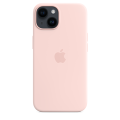 iPhone 14 Silicone Case with MagSafe - Chalk Pink