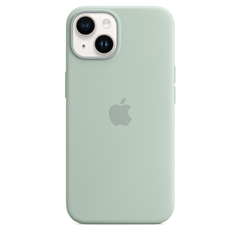 iPhone 14 Silicone Case with MagSafe - Succulent