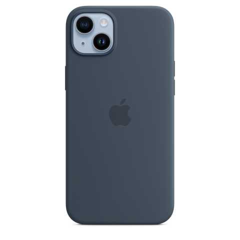 iPhone 14 Plus Silicone Case with MagSafe - Storm Blue