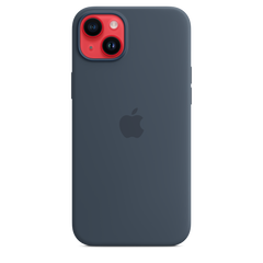 iPhone 14 Plus Silicone Case with MagSafe - Storm Blue
