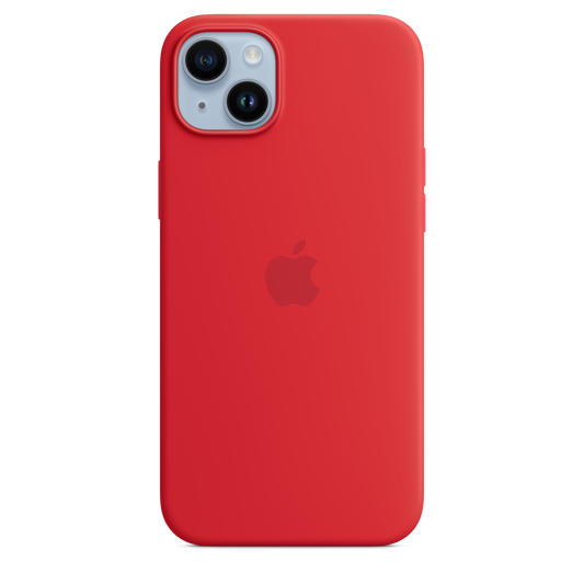 iPhone 14 Plus Silicone Case with MagSafe - (PRODUCT)RED