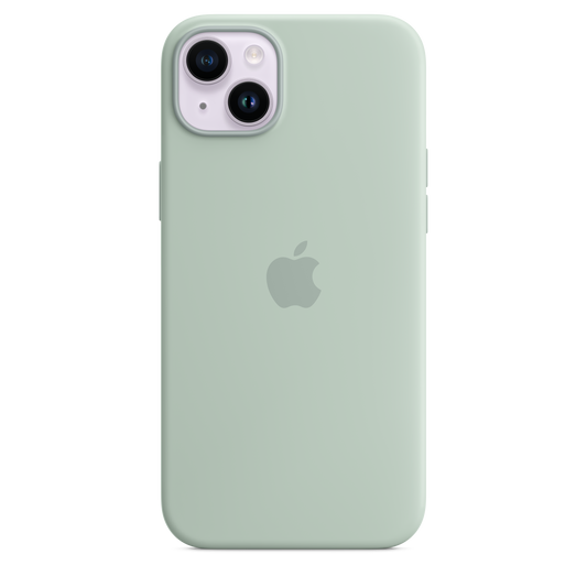 iPhone 14 Plus Silicone Case with MagSafe - Succulent