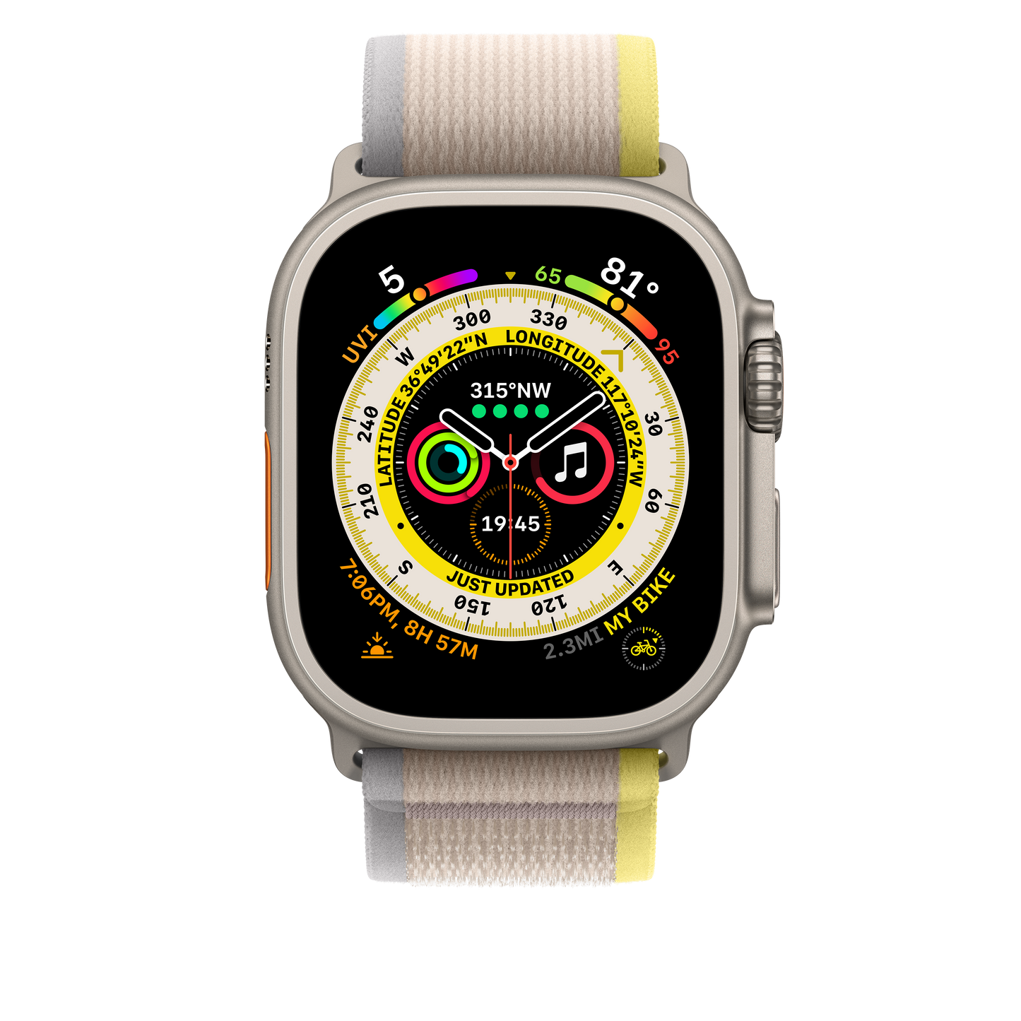 49mm Yellow/Beige Trail Loop - S/M