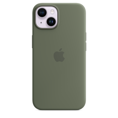 iPhone 14 Silicone Case with MagSafe - Olive