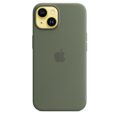 iPhone 14 Silicone Case with MagSafe - Olive