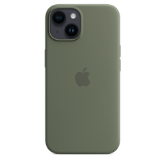 iPhone 14 Silicone Case with MagSafe - Olive