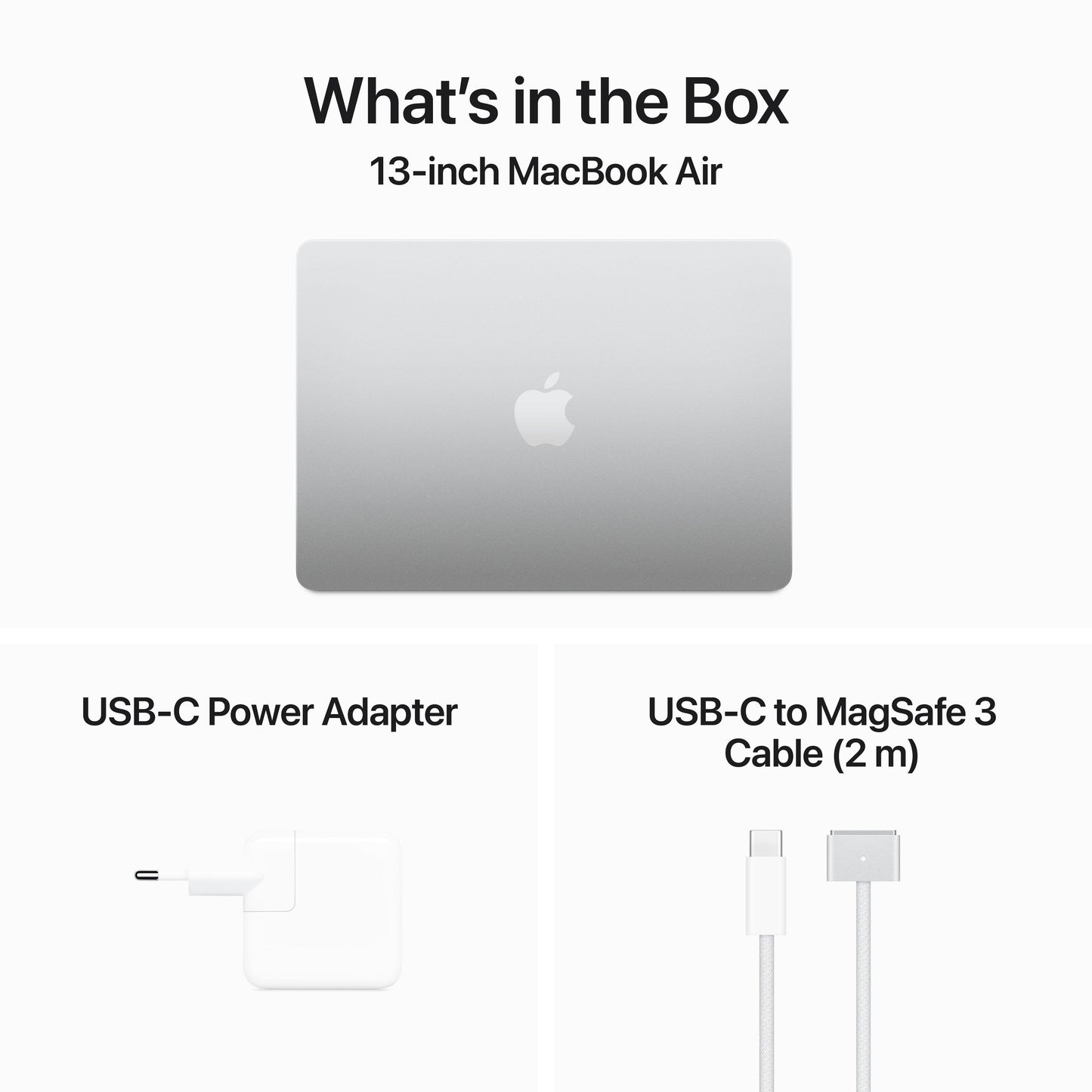 13-inch MacBook Air: Apple M3 chip with 8‑core CPU and 8‑core GPU, 256GB SSD - Silver