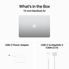 13-inch MacBook Air: Apple M3 chip with 8‑core CPU and 8‑core GPU, 256GB SSD - Silver