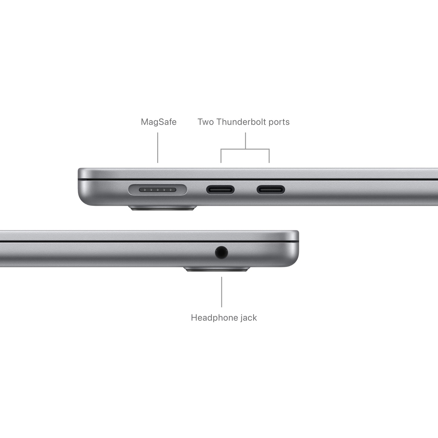 13-inch MacBook Air: Apple M3 chip with 8‑core CPU and 8‑core GPU, 256GB SSD - Space Gray