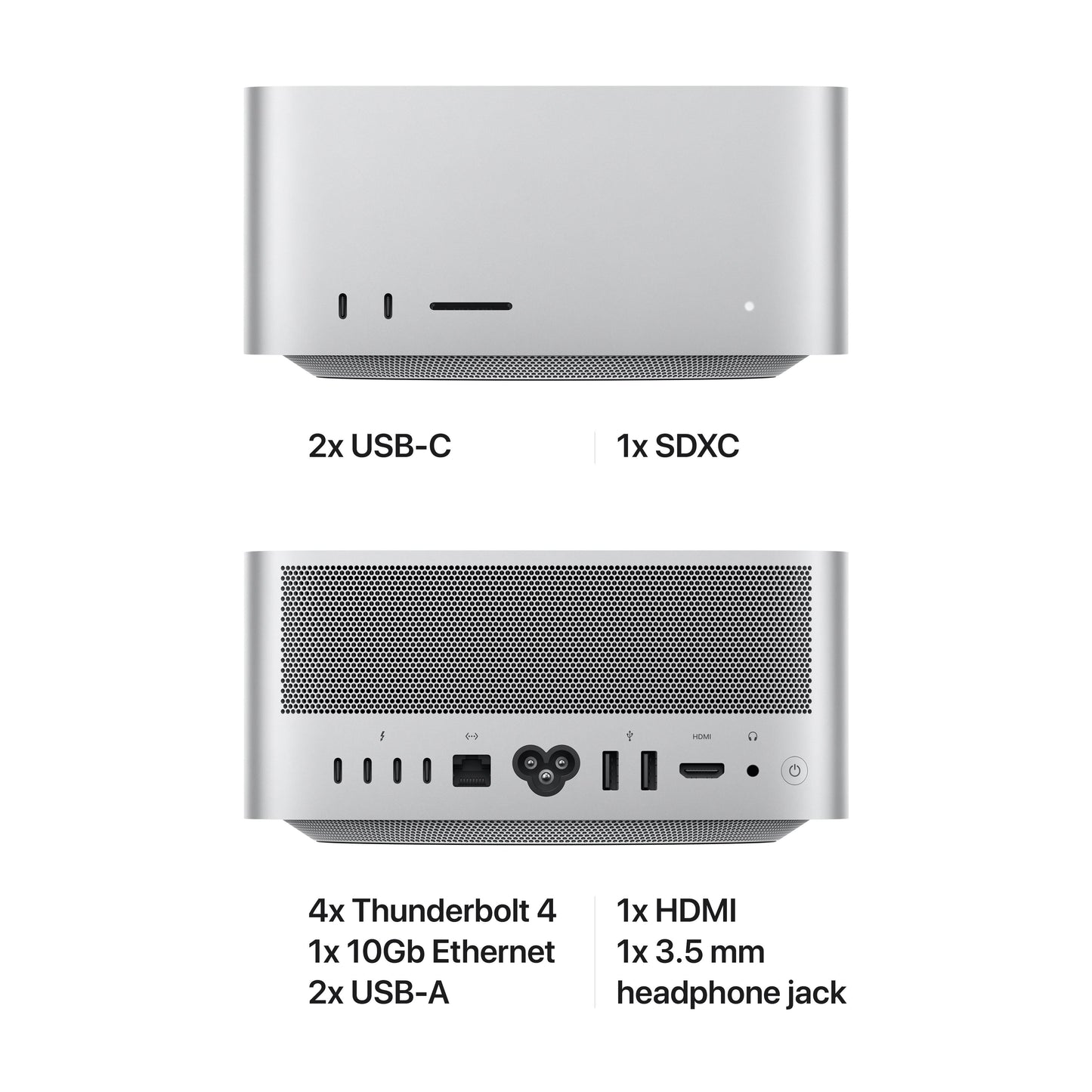 Mac Studio: Apple M1 Ultra chip with 20‑core CPU and 48‑core GPU, 1TB SSD