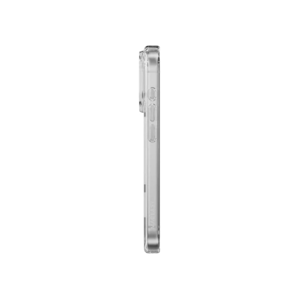 Mageasy Bright M | Magsafe Never Yellowing for iPhone 18 Pro/17 Pro - Transparent/White Ring