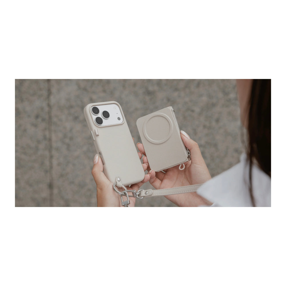 Mageasy Pouch M | Magsafe for iPhone 18 Pro Max / 17 Pro Max - Starlight