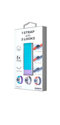 TimeLoop Apple Watch Reversible Magnetic Strap 41mm/40mm/38mm (Blue/Purple)