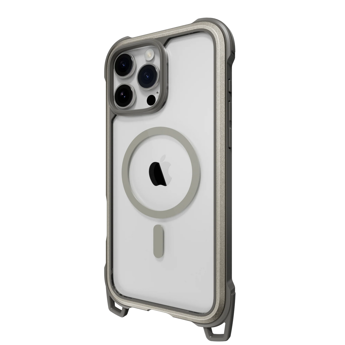 Mageasy iPhone 16 Pro Max Odyssey M +Strap| Magsafe Titanium/ Concrete Gray