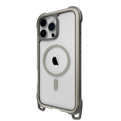 Mageasy iPhone 16 Pro Max Odyssey M +Strap| Magsafe Titanium/ Concrete Gray