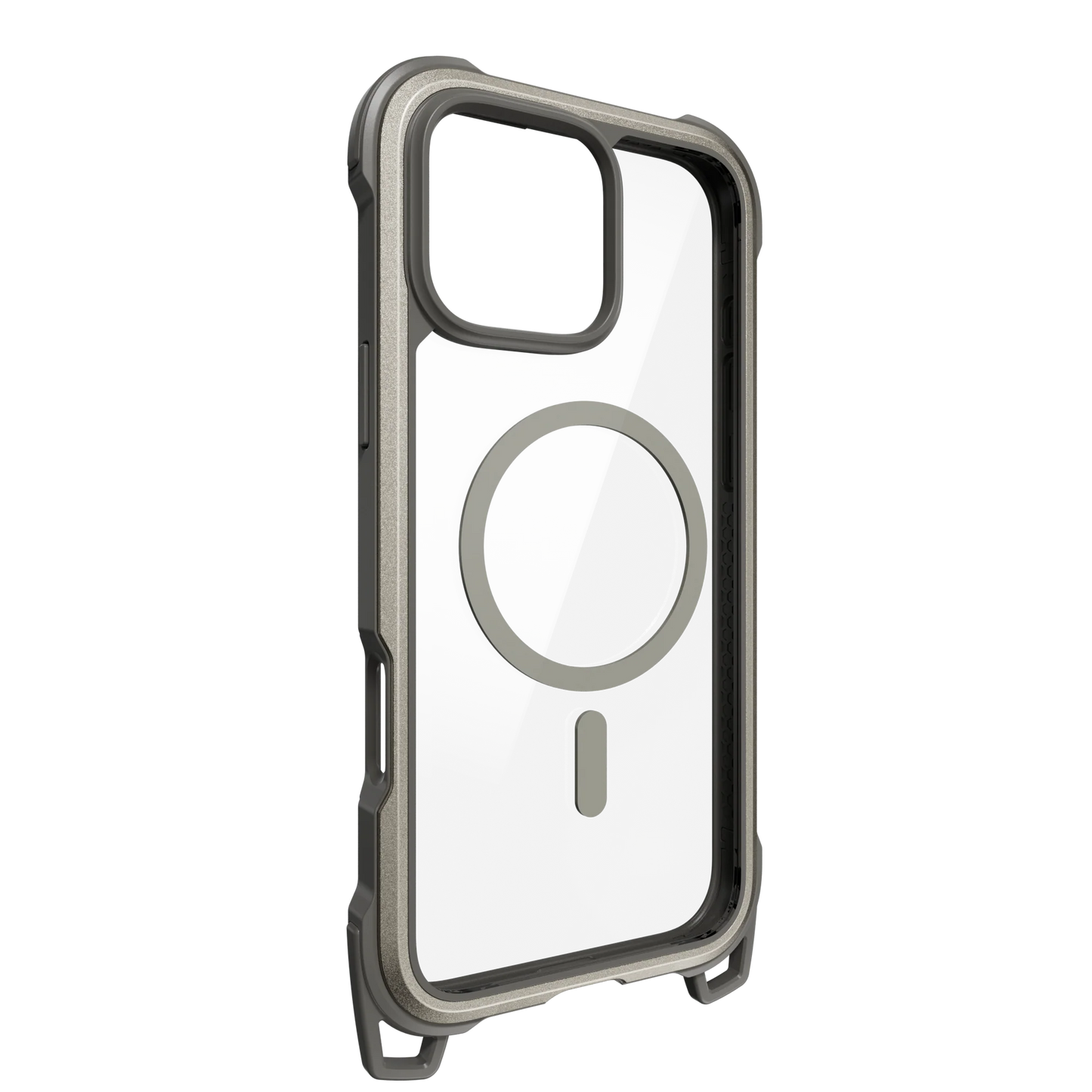 Mageasy iPhone 16 Pro Max Odyssey M +Strap| Magsafe Titanium/ Concrete Gray