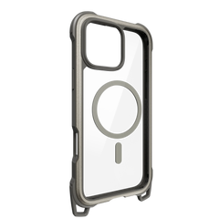 Mageasy iPhone 16 Pro Max Odyssey M +Strap| Magsafe Titanium/ Concrete Gray