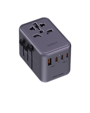 Aukey PA-TA08 65W Travel Mate Universal Adapter - Purple