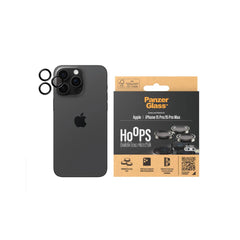 PanzerGlass Camera Lens Protector Hoop Optic Rings Apple iPhone 15 Pro/15 Pro Max Black